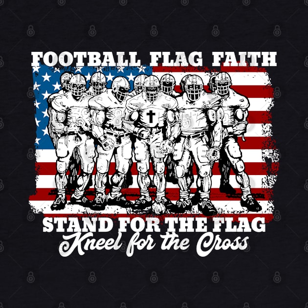 Football Flag Faith Stand for the Flag by RadStar